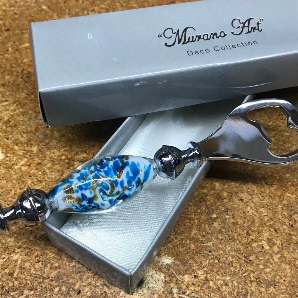 Vintage Murano art bottle opener
